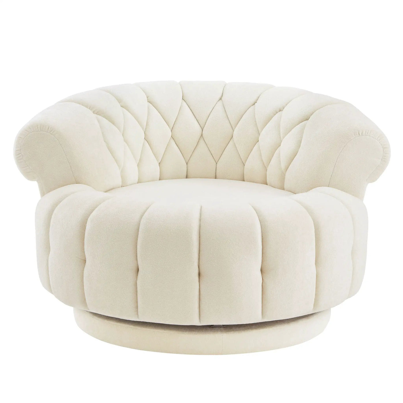 Round Swivel Accent Chair With Rotation by Unique Piece Furniture