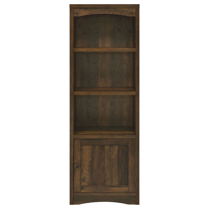 Laughlin 4-shelf Engineered Wood Media Tower Dark Pine by Unique Piece Furniture