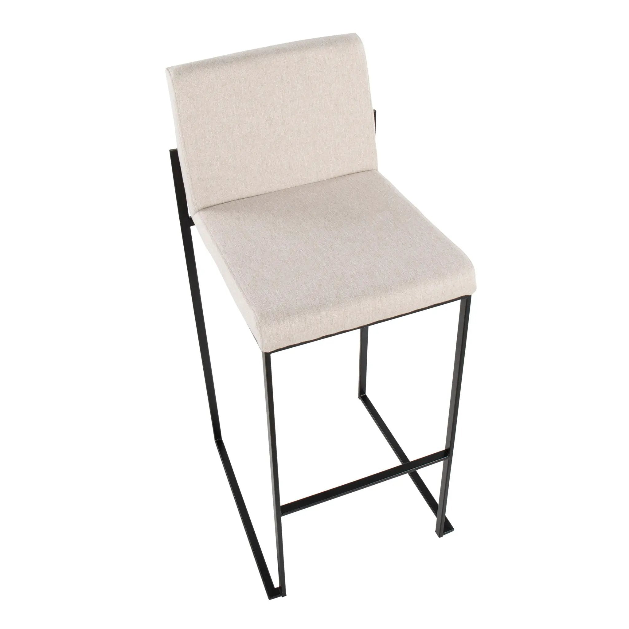 Fuji - Contemporary High Back Barstool Elegant Design by HouseOfZazla