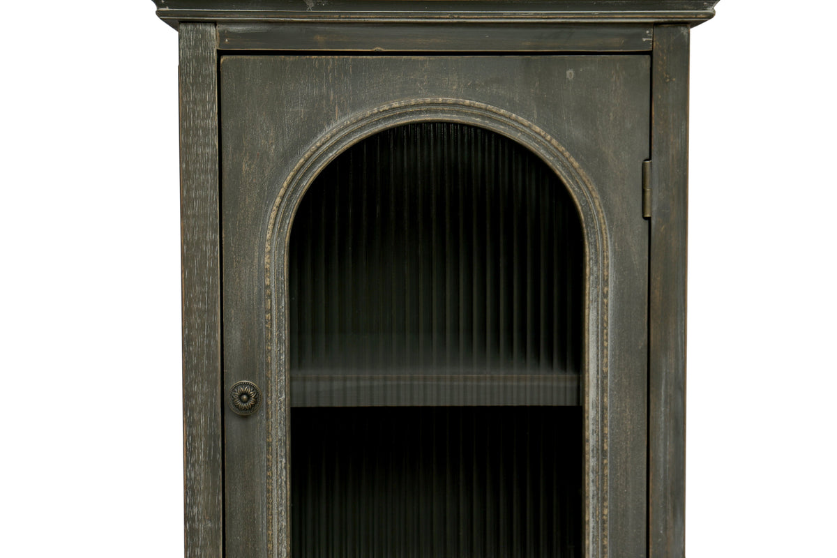 Farmhouse Tall Narrow Storage Cabinet – Rustic Wood, photo 5 of 8