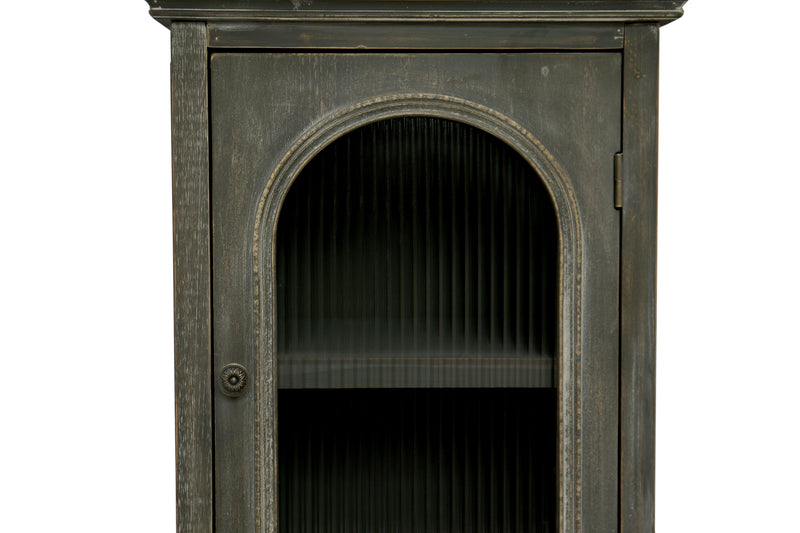 Farmhouse Tall Narrow Storage Cabinet – Rustic Wood, photo 5 of 8