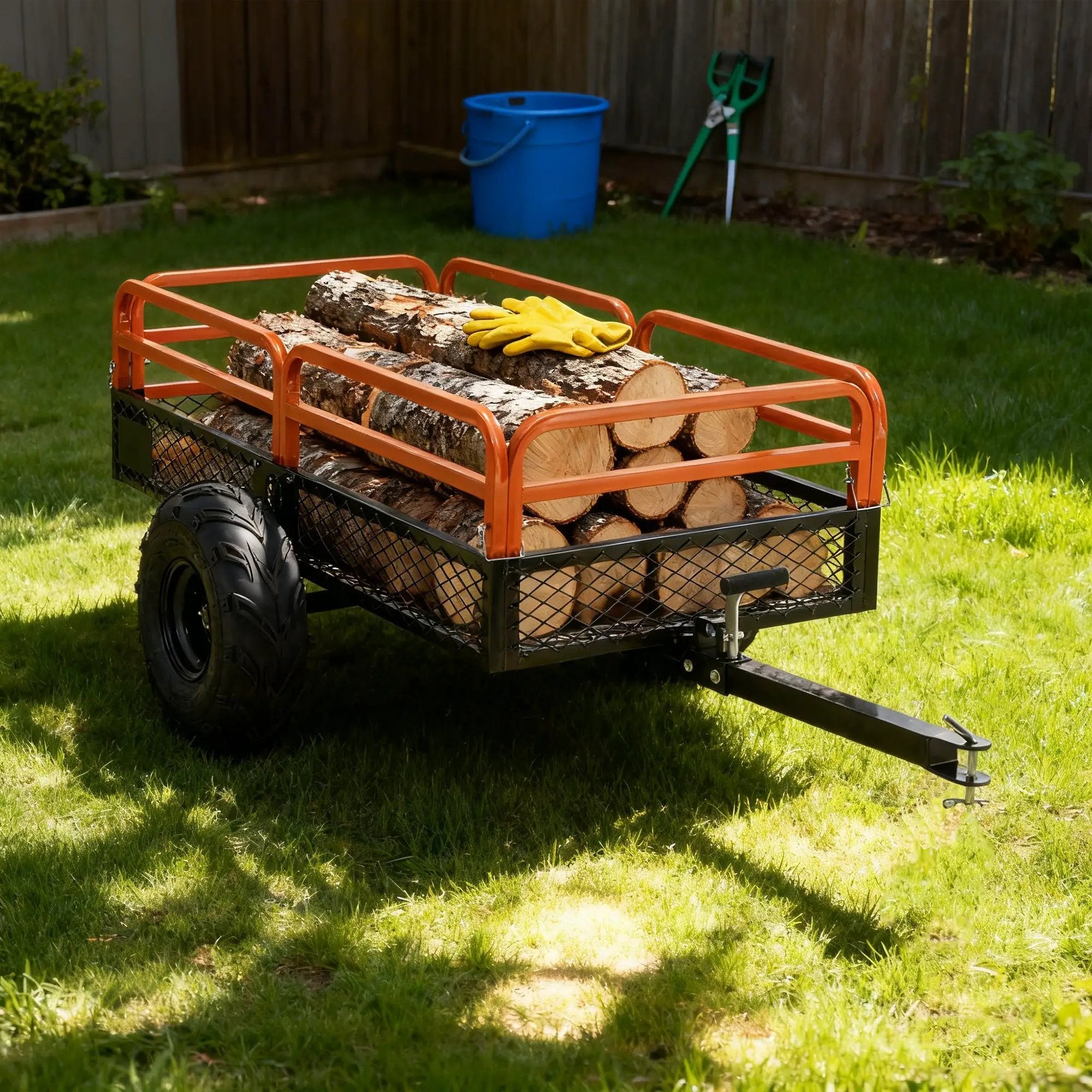 1500LBS Capacity 15 Cubic Feet Dump Cart Trailer by HouseOfZazla