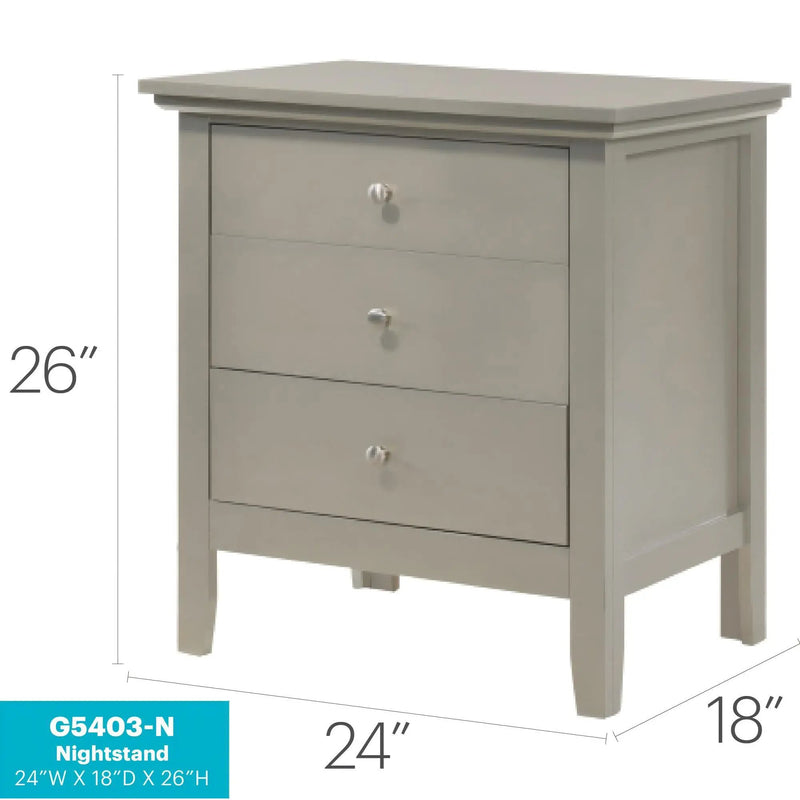 3 Drawer Nightstand & Dove Tailed Drawers by Unique Piece Furniture