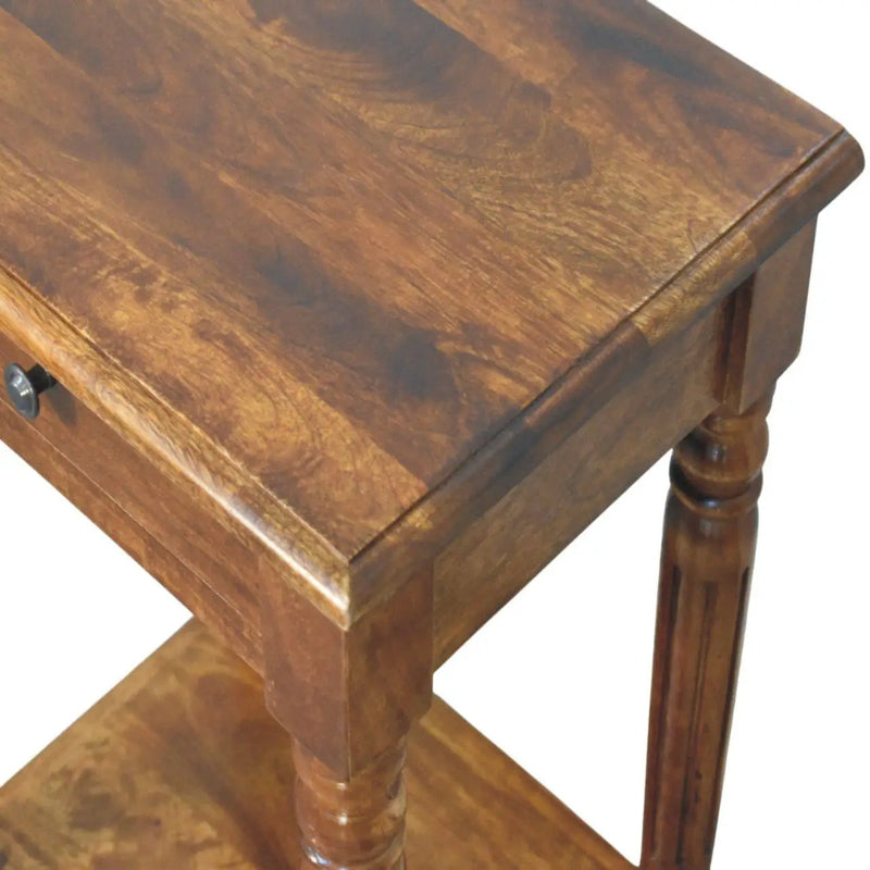 Turned Legs Drawer Table by Unique Piece Furniture
