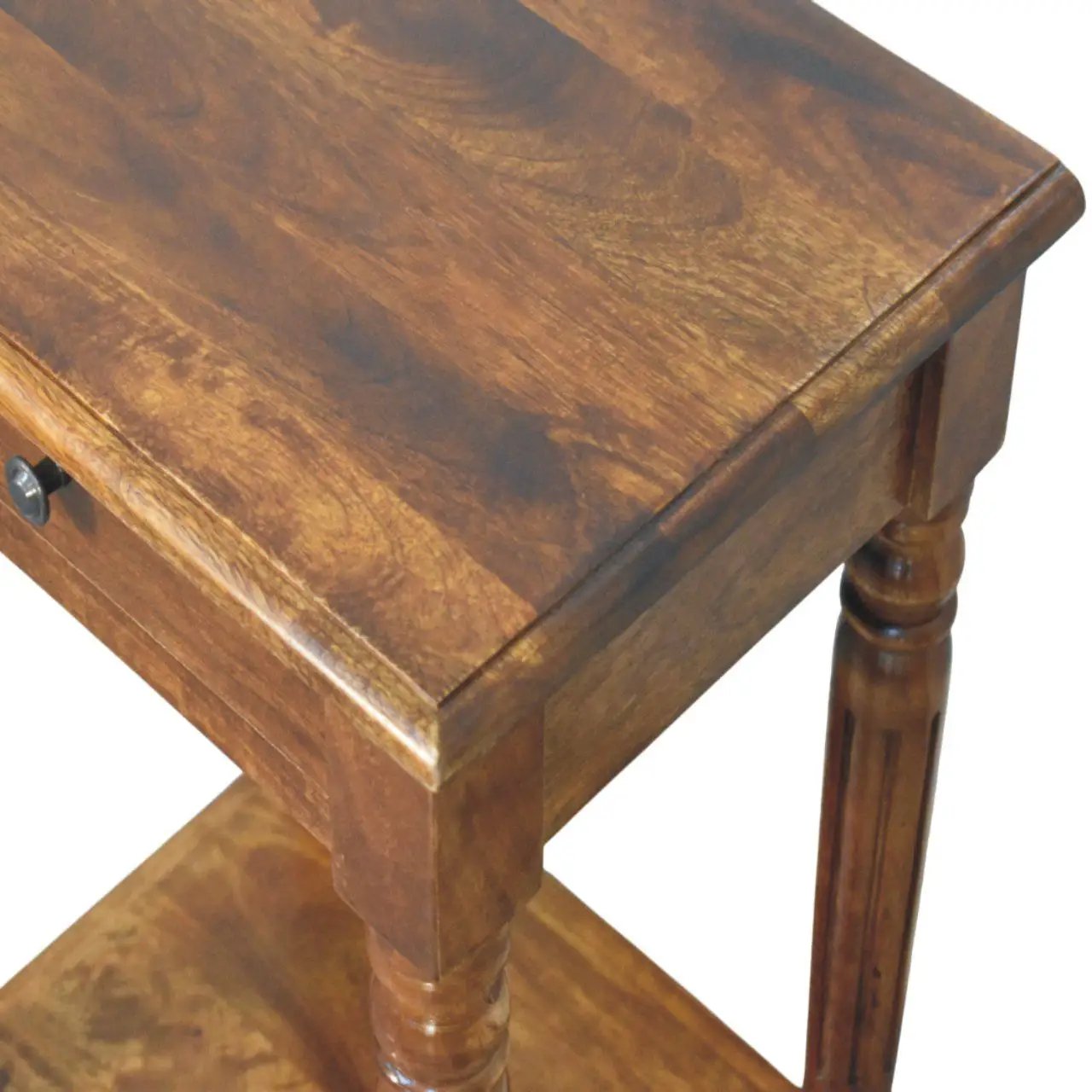 Turned Legs Drawer Table by HouseOfZazla