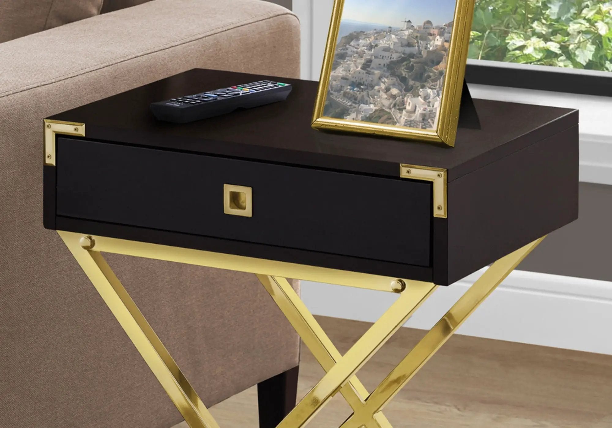 Accent Side Table, Storage Drawer, Stylish Design Contemporary & Modern by Unique Piece Furniture