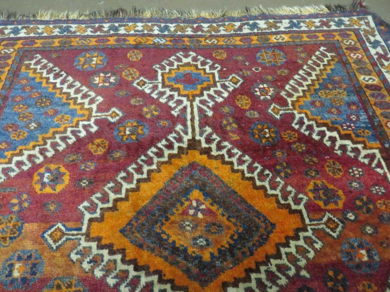 4' X 7' Antique Handmade Tribal Turkish Wool Rug Nice by Jewel Rugs