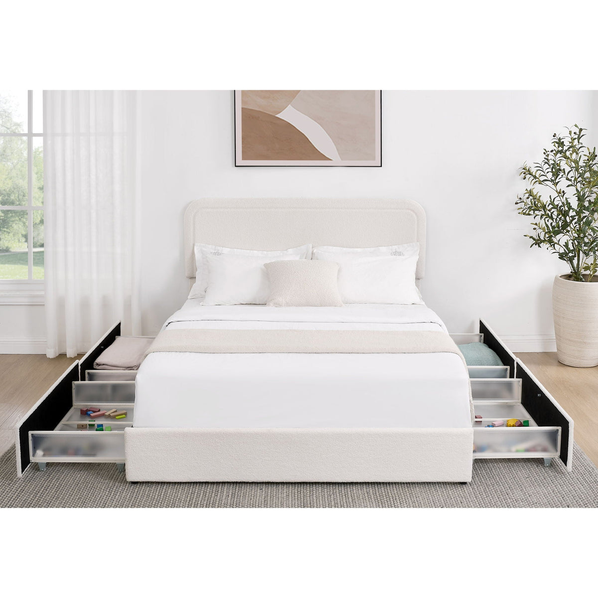 Liv - Patented Upholstered Storage Platform Bed, photo 18 of 30