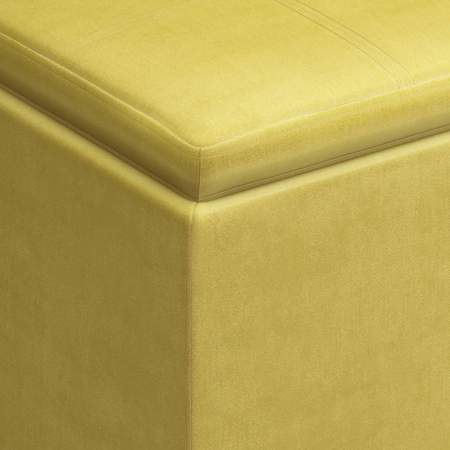Rockwood - Upholstered Cube Storage Ottoman With Tray by HouseOfZazla