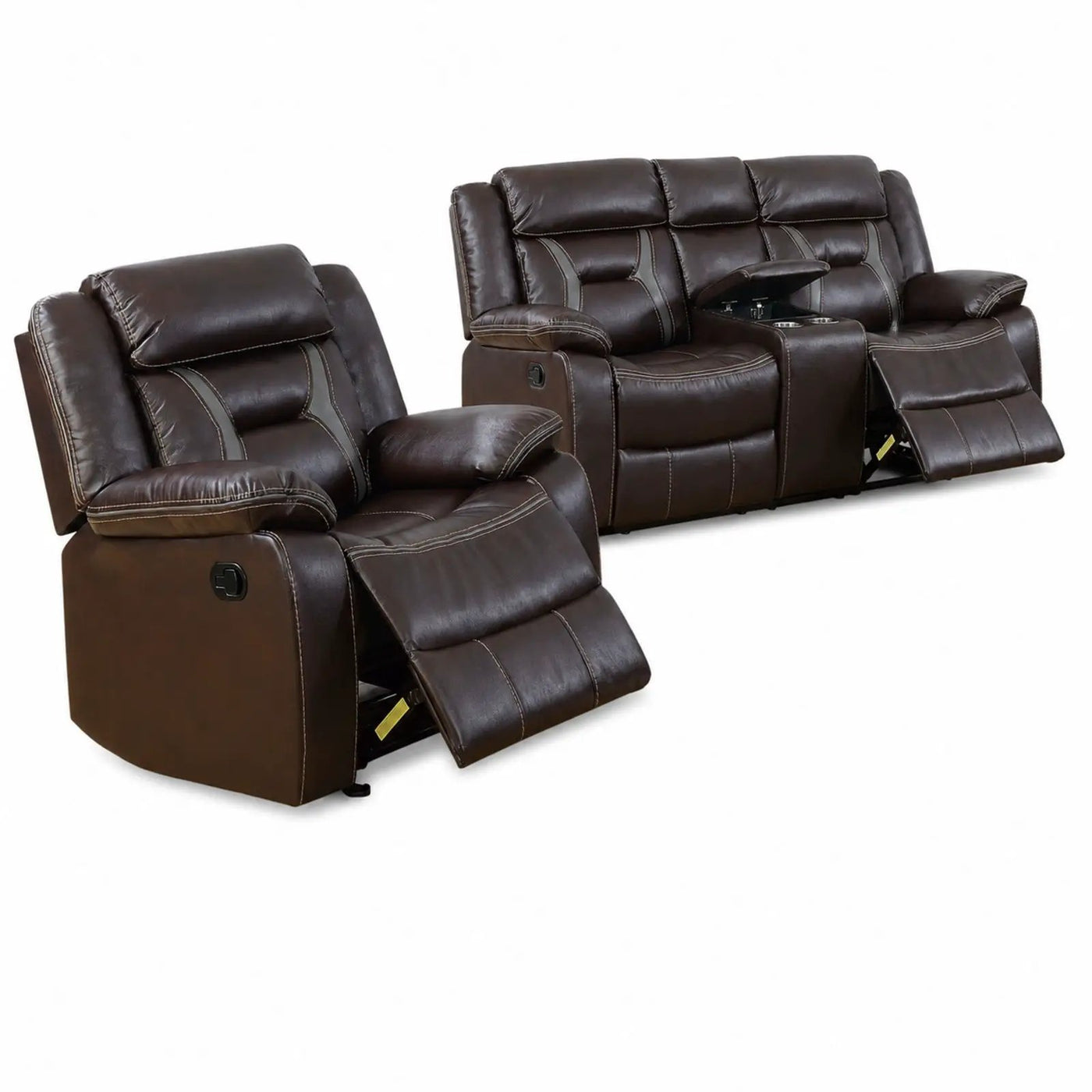 Living Room Set With Pillow Armrest And Tufted Backrest by HouseOfZazla