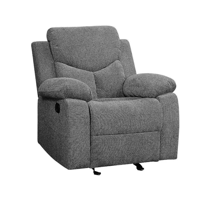Kalen - Motion Glider Recliner - Gray Chenille by Unique Piece Furniture