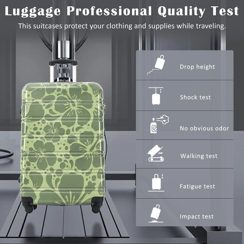 3-Piece Hard Shell Luggage Set – 20" 24" 28" by GigaTech by HouseOfZazla