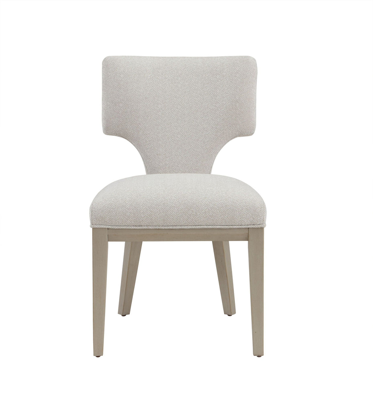 Kasa Light Gray Side Chair Set of 2 with Solid Wood Legs - Light Gray, photo 5 of 7