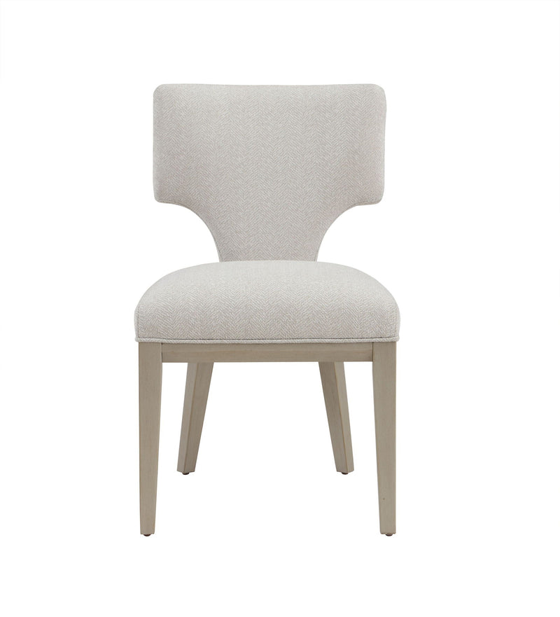 Kasa Light Gray Side Chair Set of 2 with Solid Wood Legs - Light Gray, photo 5 of 7