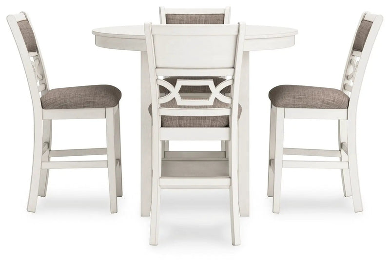Erinberg - Dining Room Counter Table Set (Set of 5) - Antique White by Unique Piece Furniture