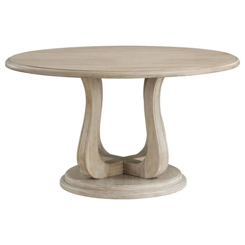 Trofello 5-piece Round Dining Table Set White Washed by Unique Piece Furniture