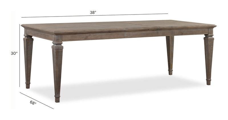 Lancaster - Rectangular Dining Table - Dovetail Gray, photo 5 of 7
