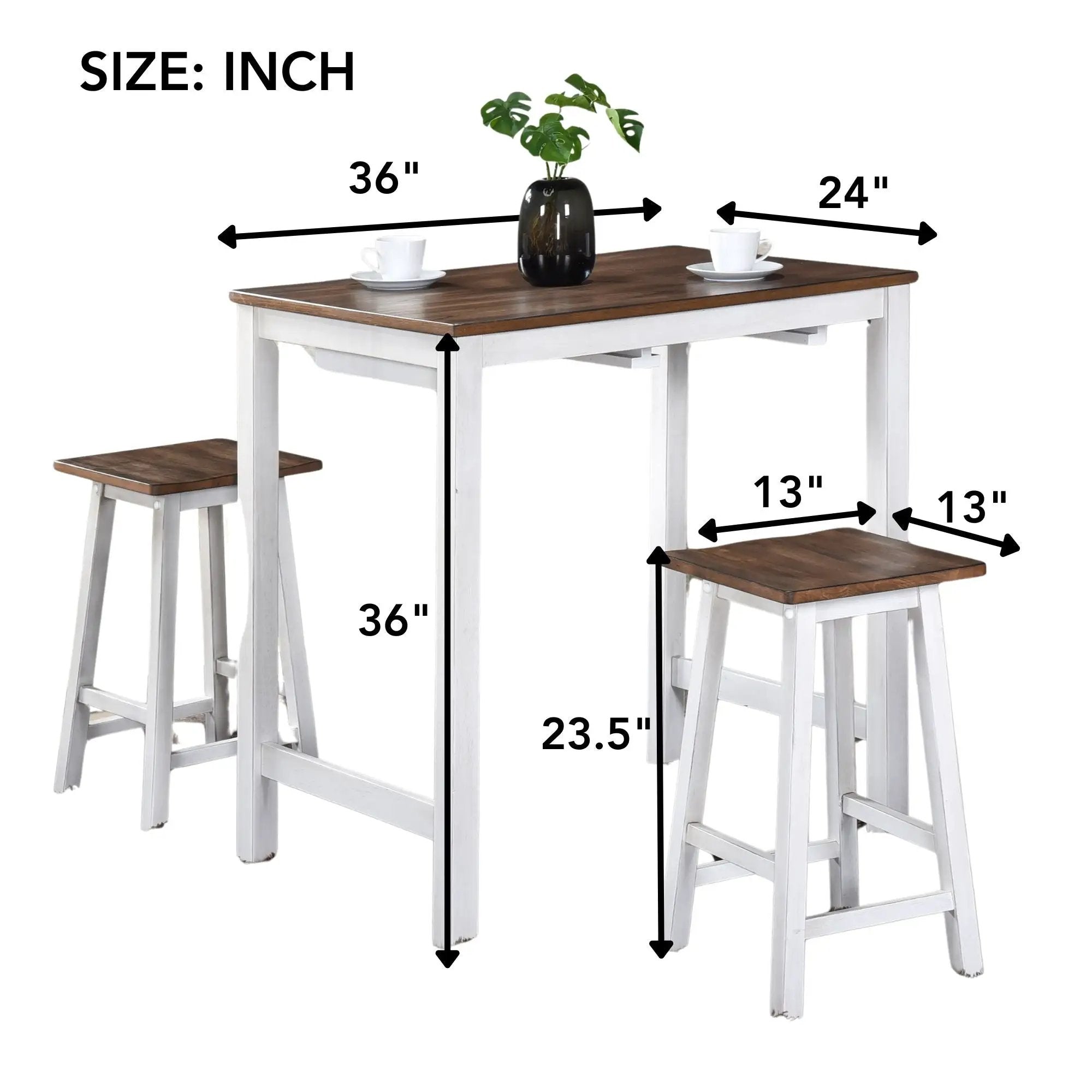 3 Pieces Counter Height Set by HouseOfZazla