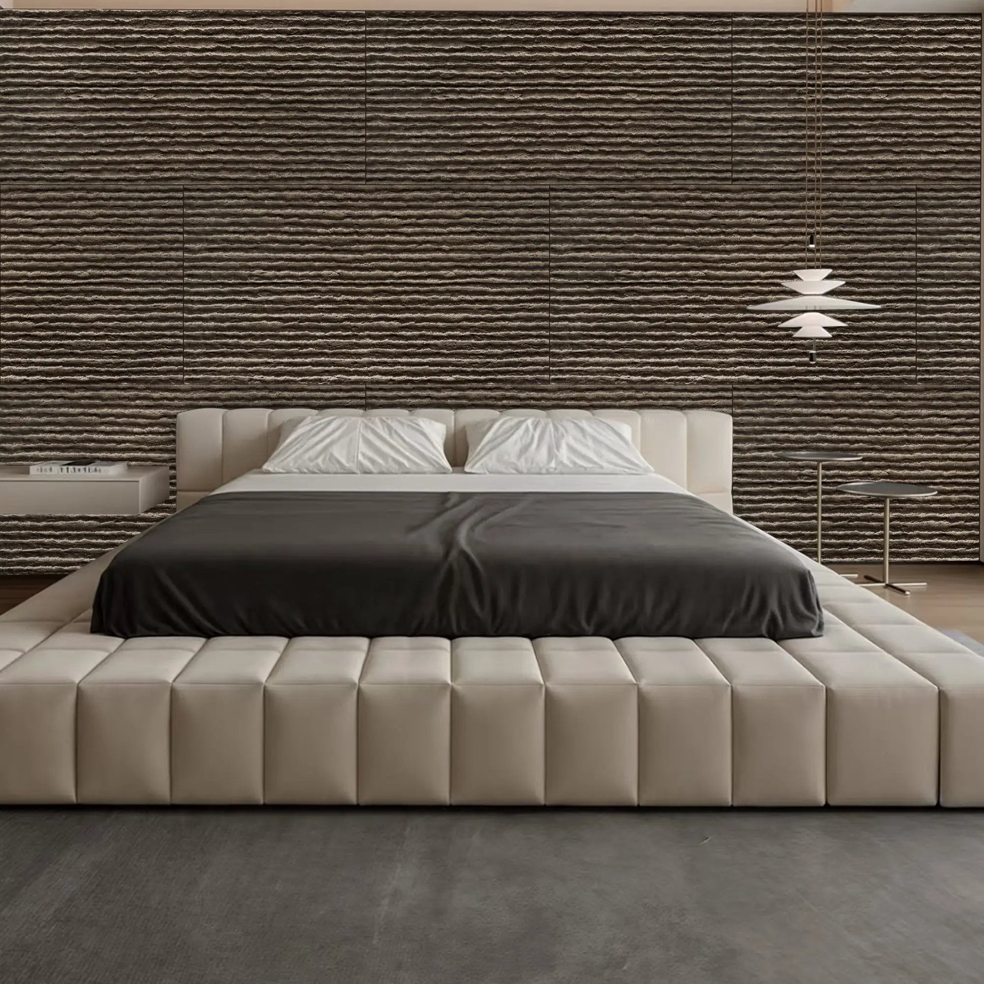 3D Faux Stone Wall Panels - 12 PCS PU Wainscoting by HouseOfZazla