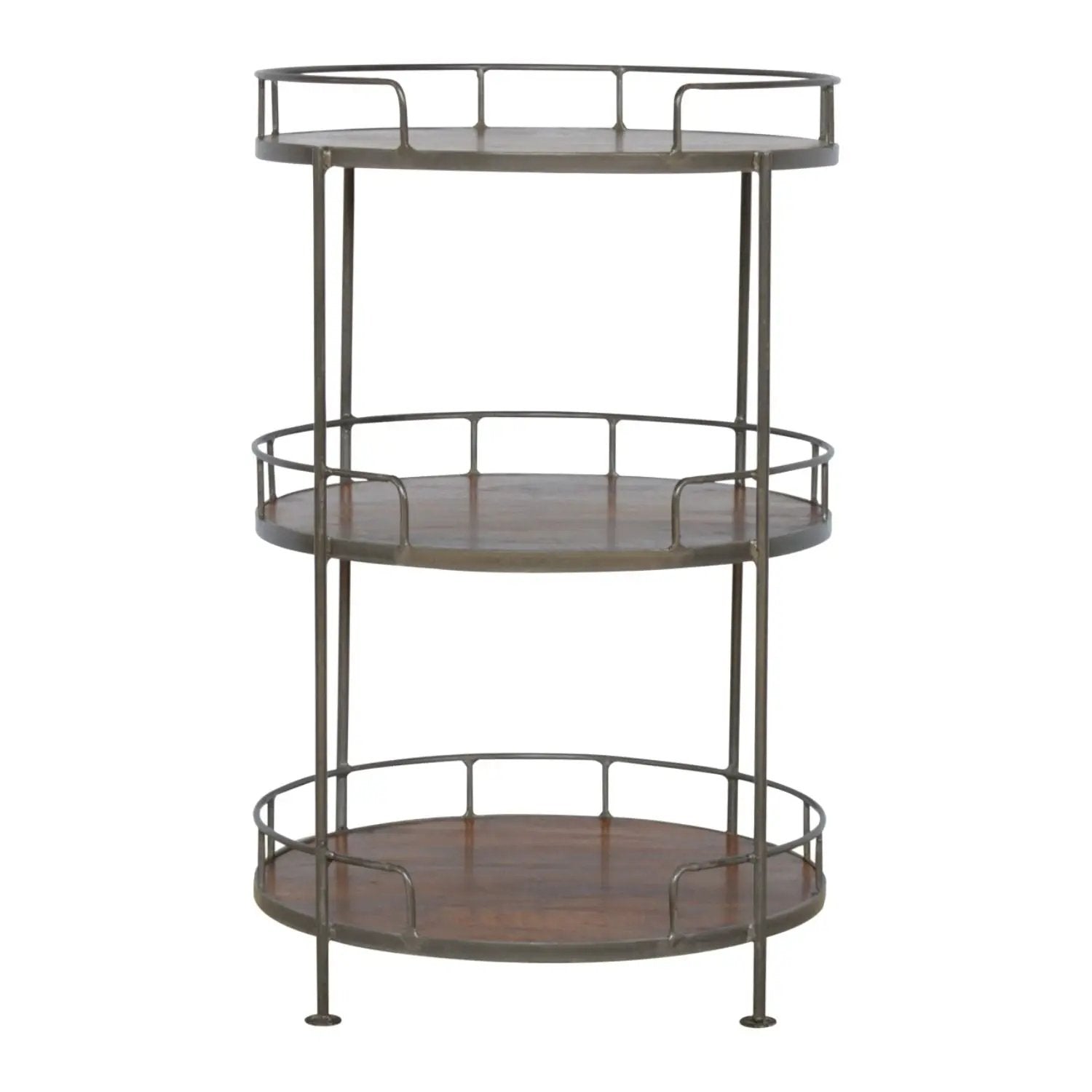 Round Butler Tray Table - Chestnut by HouseOfZazla