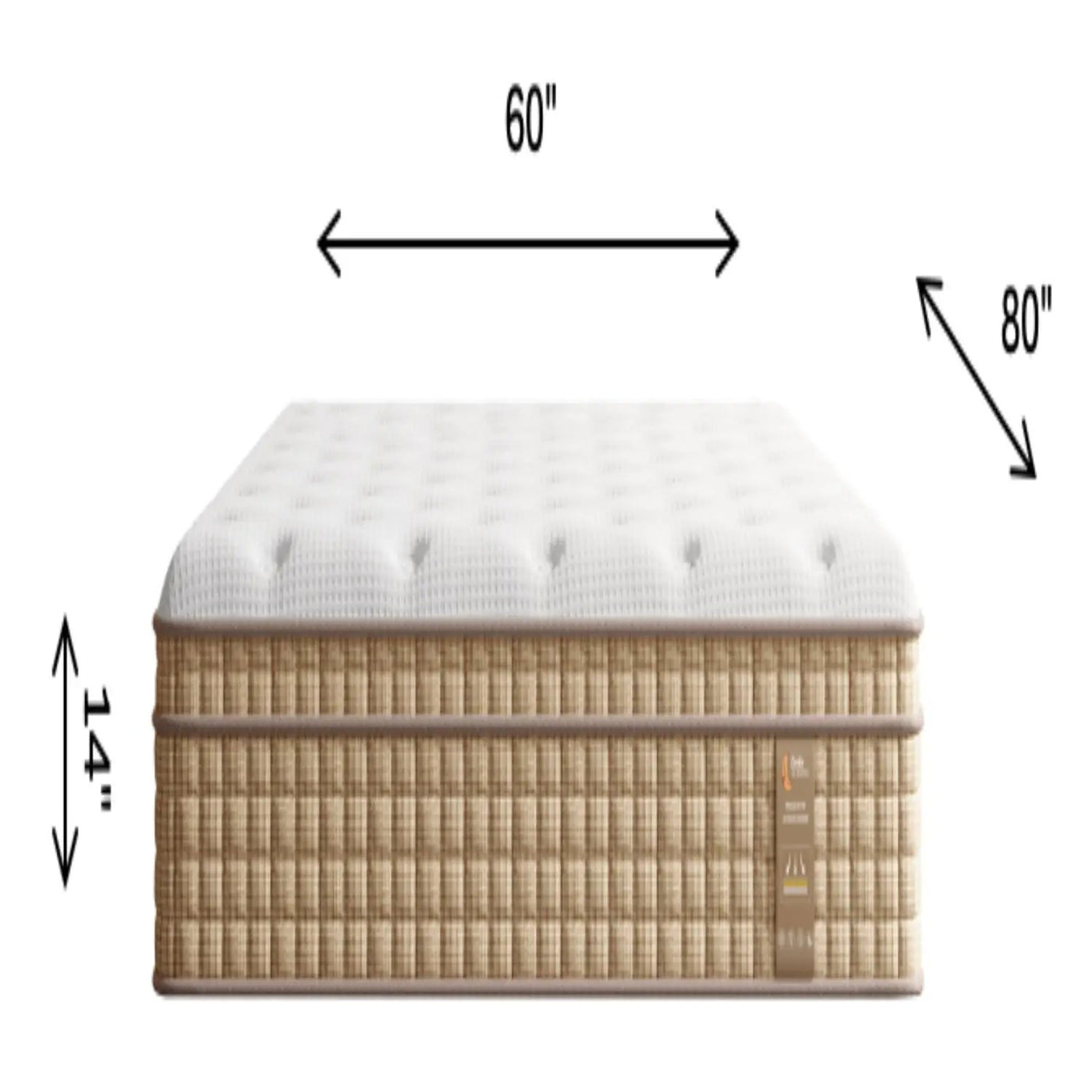 14" Hybrid Mattress With Innerspring & Gel Memory Foam by Unique Piece Furniture