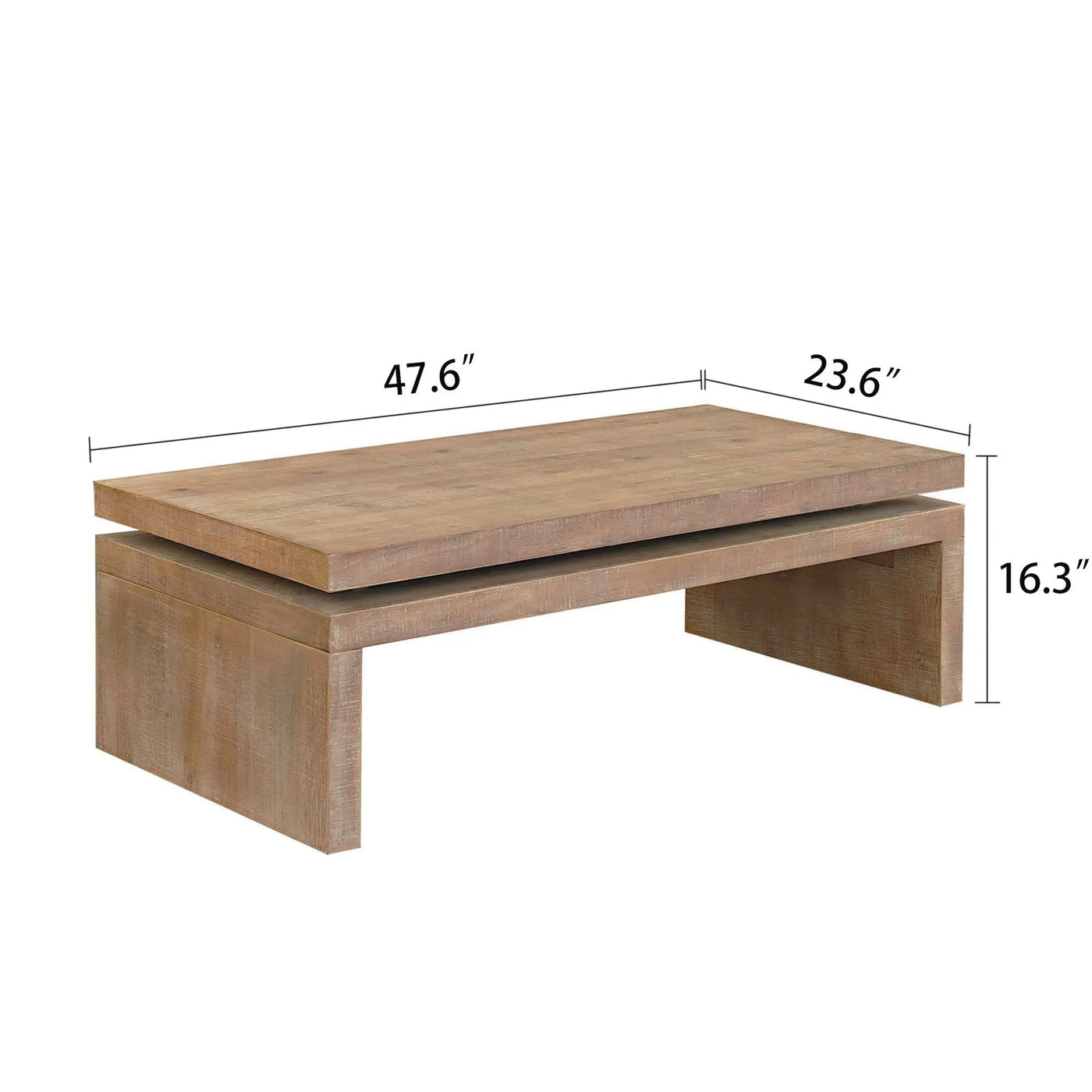 Rectangular Center Table For Living Room by HouseOfZazla