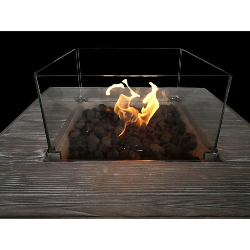 Reinforced Propane Fire Pit Table - Black / Gray by HouseOfZazla