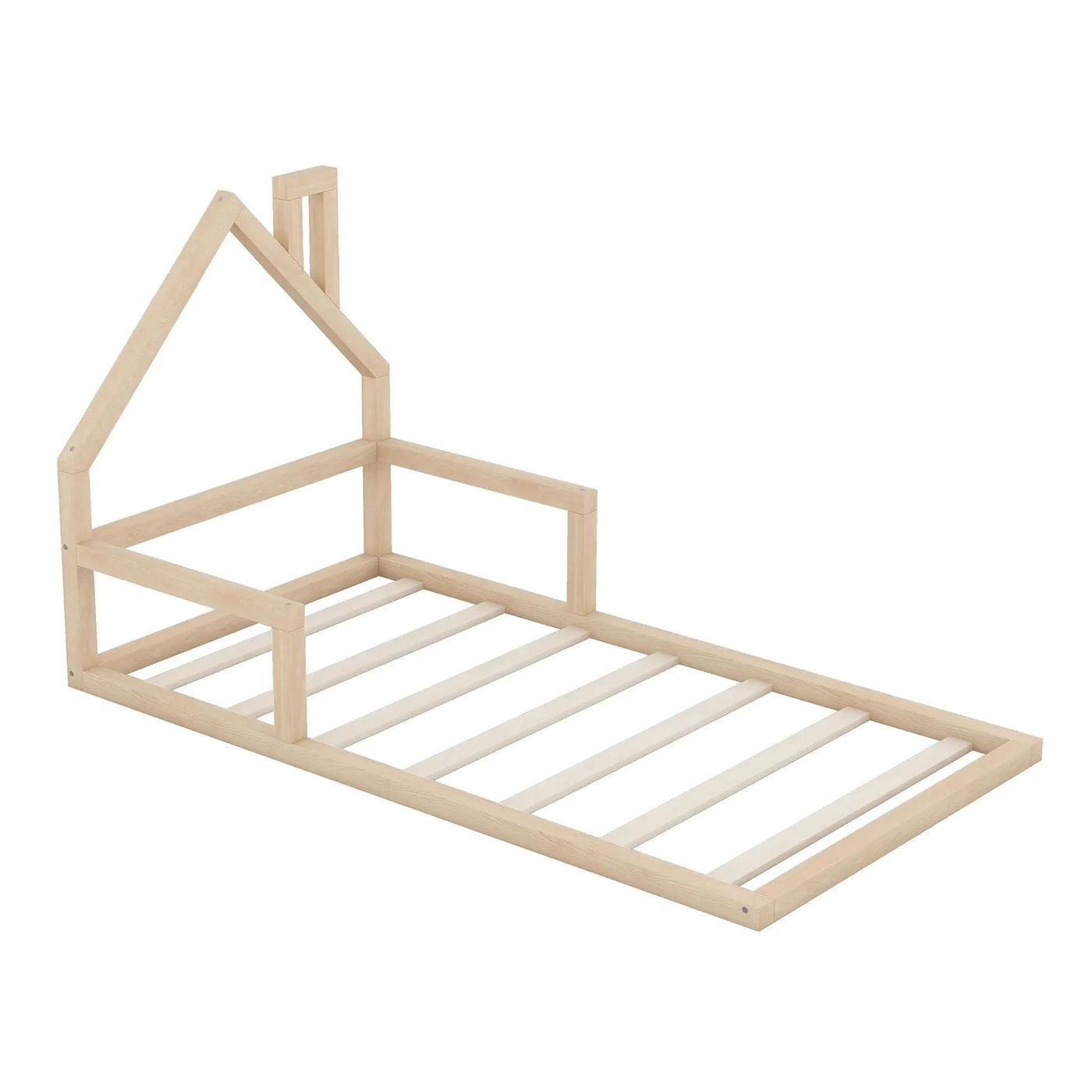 Floor Bed With House Shaped Headboard by HouseOfZazla