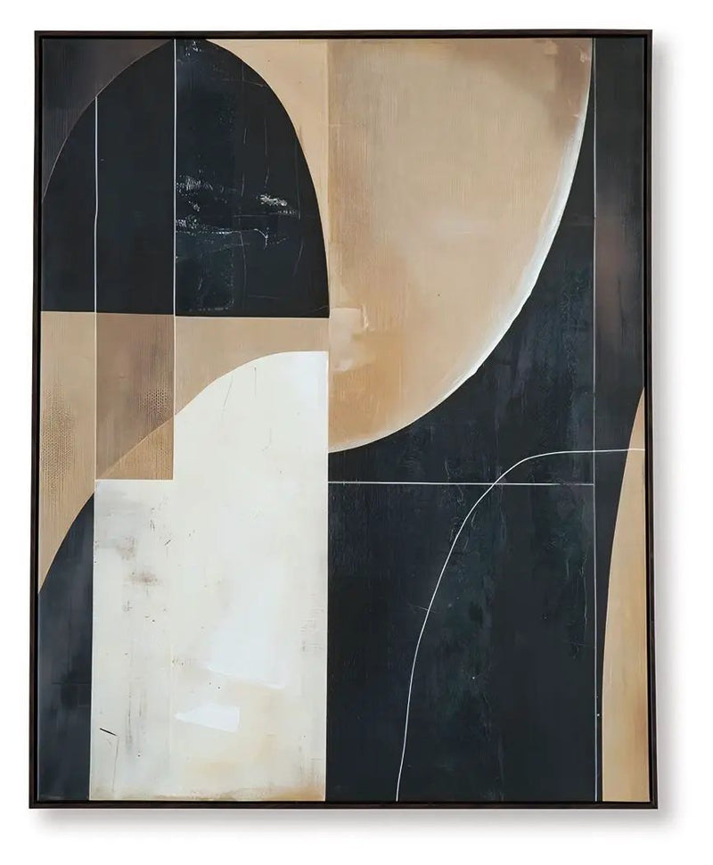 Ewanford - Wall Art - Black / Brown / Tan by Unique Piece Furniture