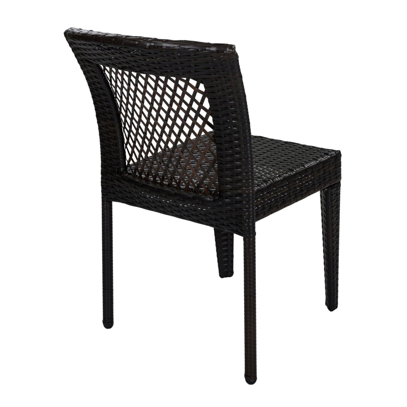 7 Piece Outdoor Dining Set with Table and 6 Chairs - Brown Multi by HouseOfZazla