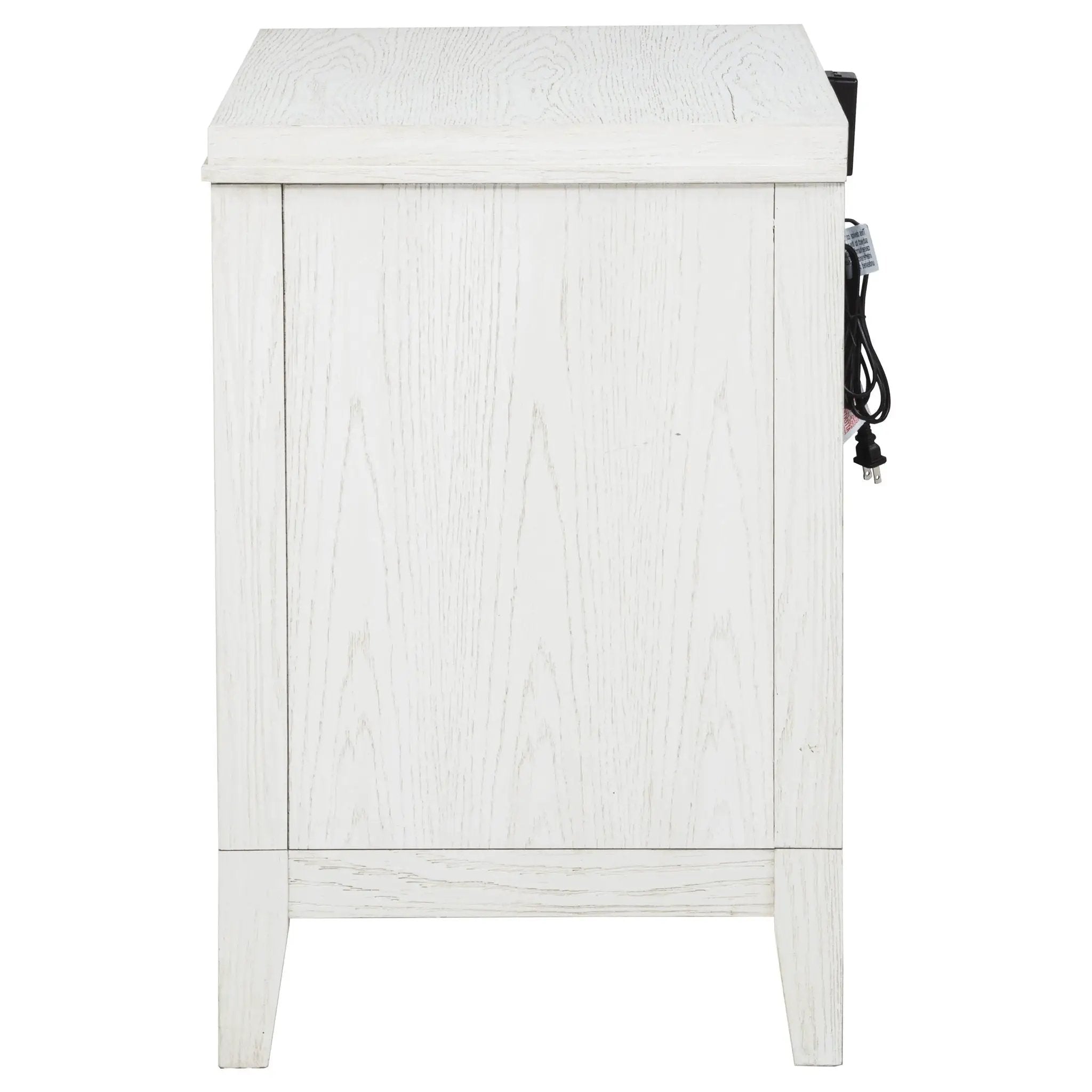 Marielle 2-drawer Nightstand Bedside Table Distressed White by Unique Piece Furniture