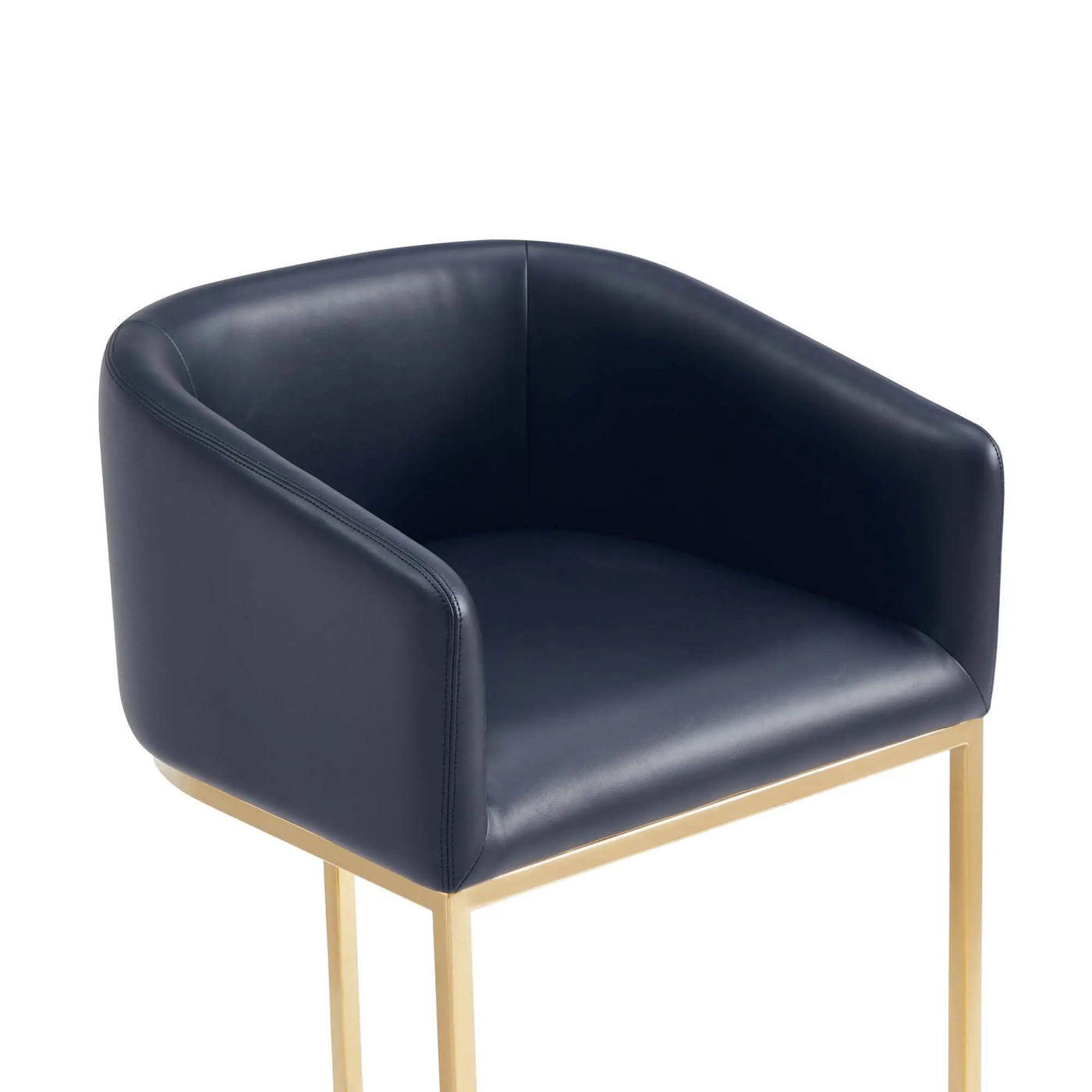 Mid-Century Modern Stool With Steel Base by HouseOfZazla