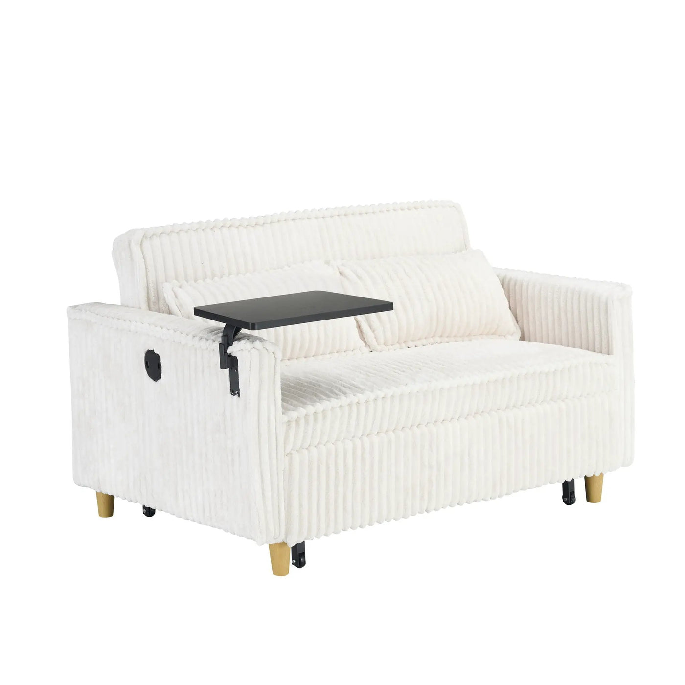 Pull Out Sofa With Movable Tabletop And USB Ports by HouseOfZazla
