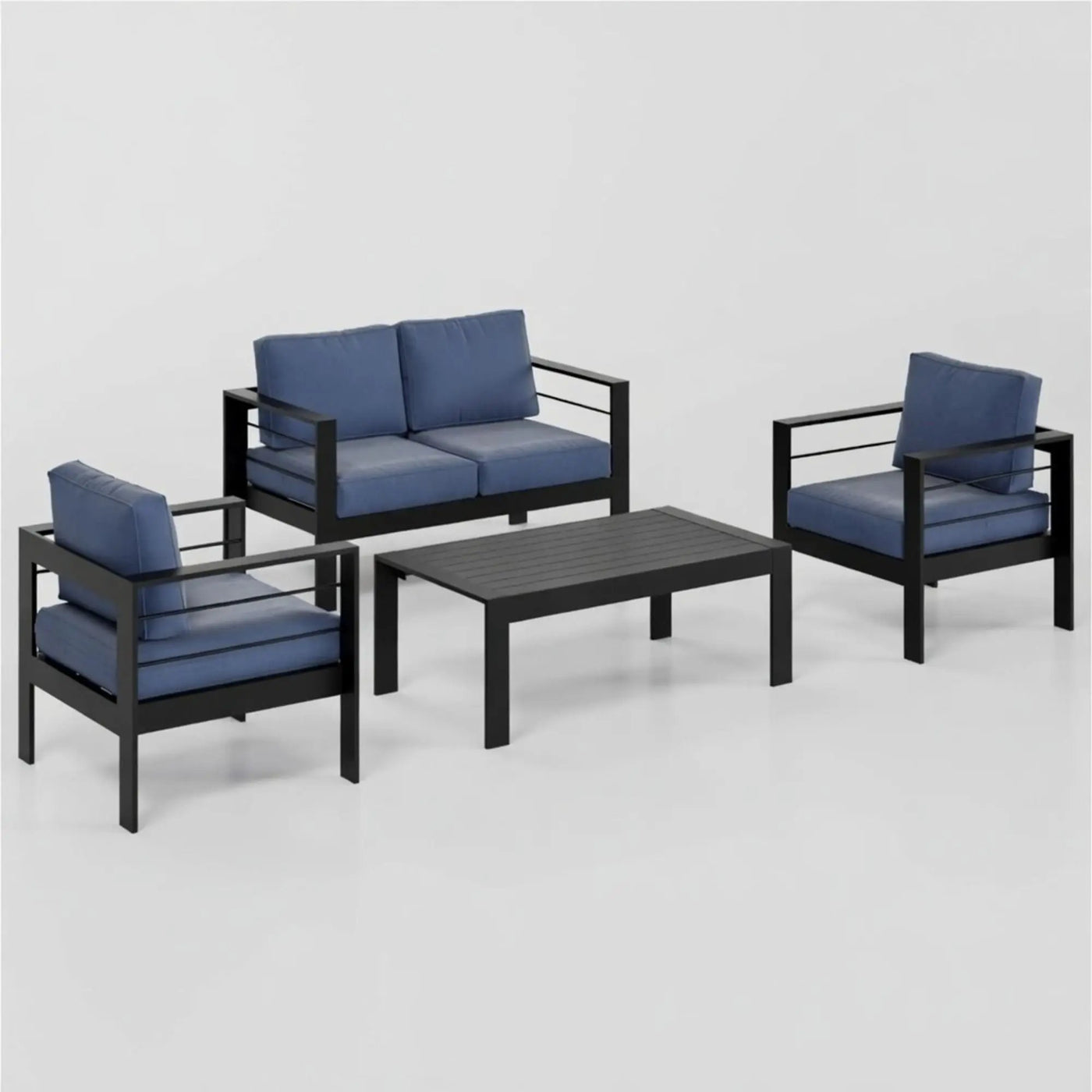 Outdoor Patio Set, All-Weather With Thick Cushions by HouseOfZazla