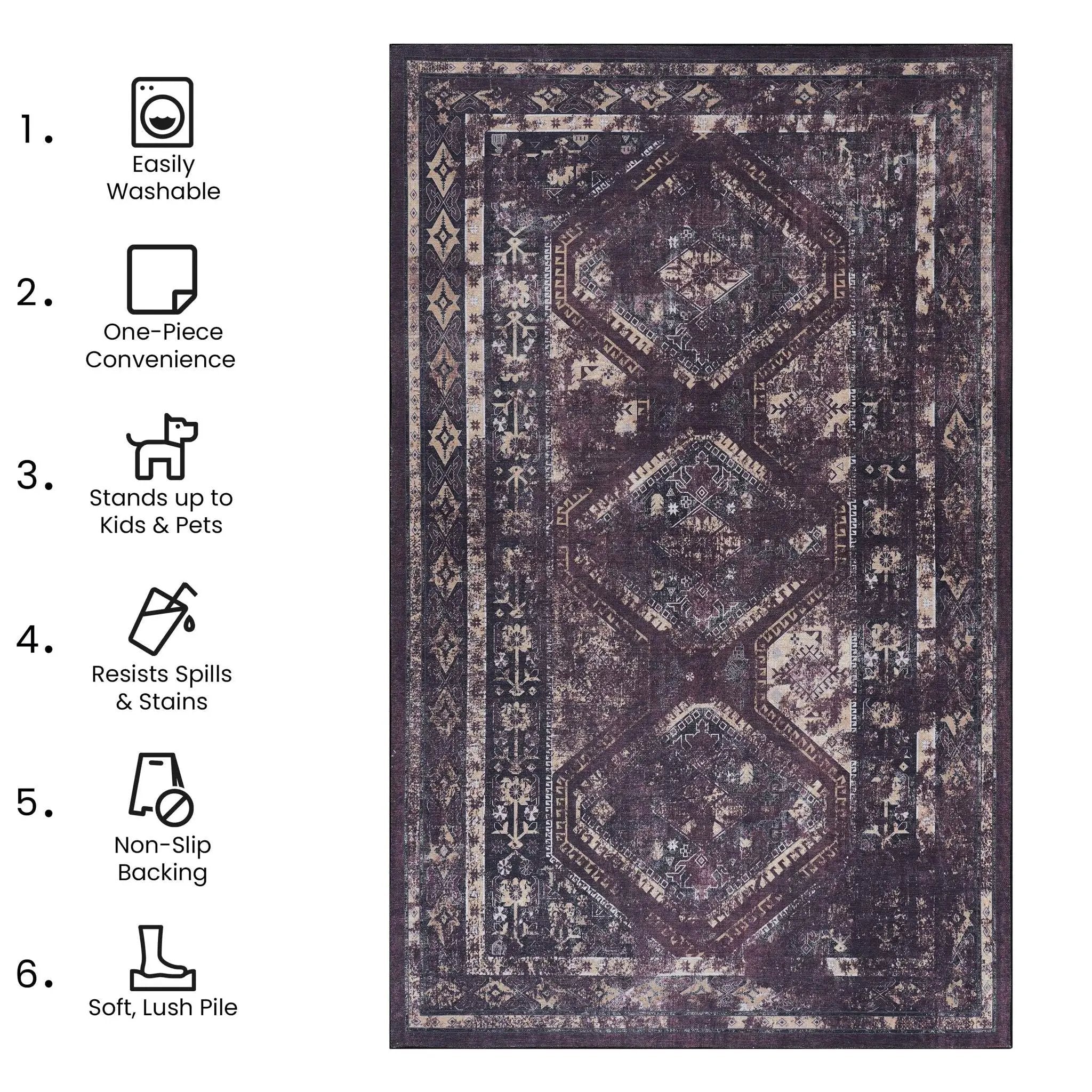 Maval - Washable Rug by HouseOfZazla