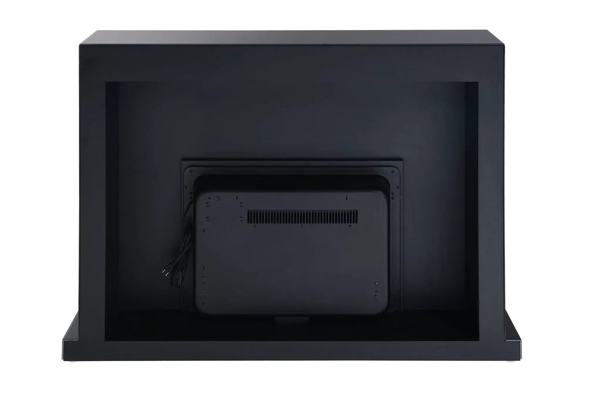 Drisana Mirrored Fireplace - Black by HouseOfZazla