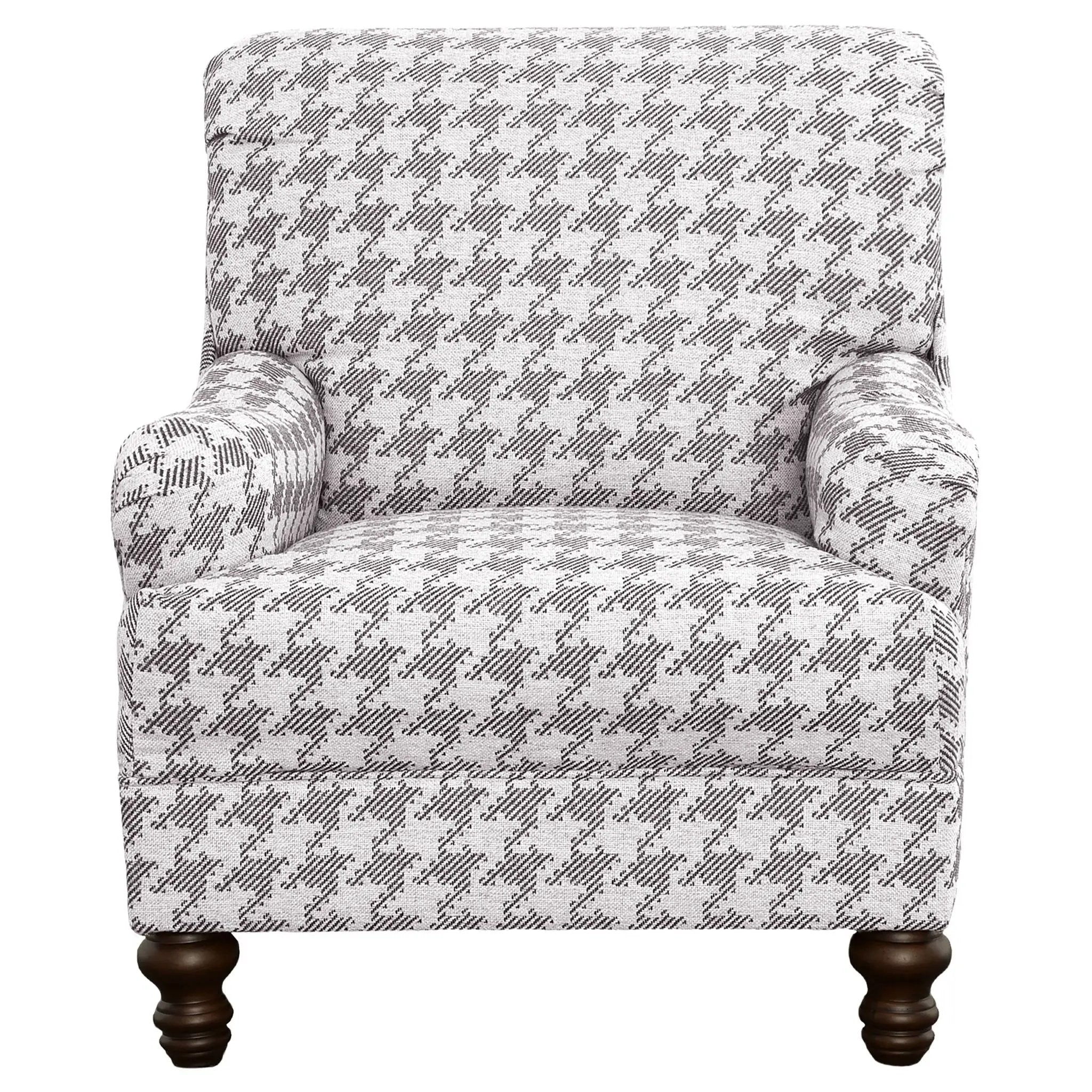Glenn Upholstered English Arm Accent Chair Grey by Unique Piece Furniture