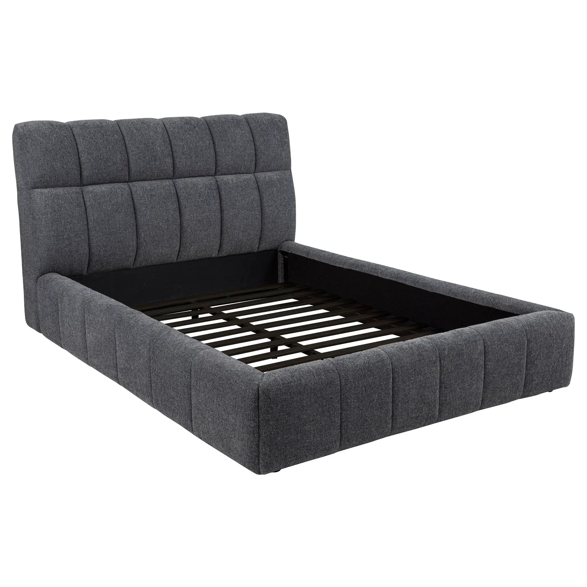 Nollet 48-inch Upholstered Queen Panel Platform Bed Grey by Unique Piece Furniture