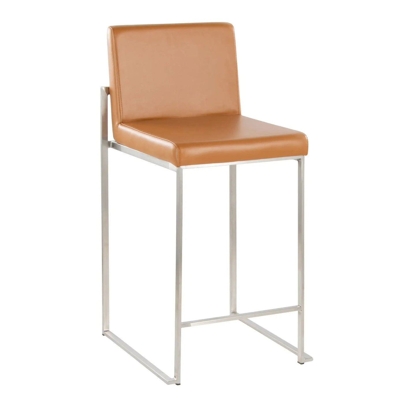 Fuji - Contemporary High Back Barstool (Set of 2) by HouseOfZazla