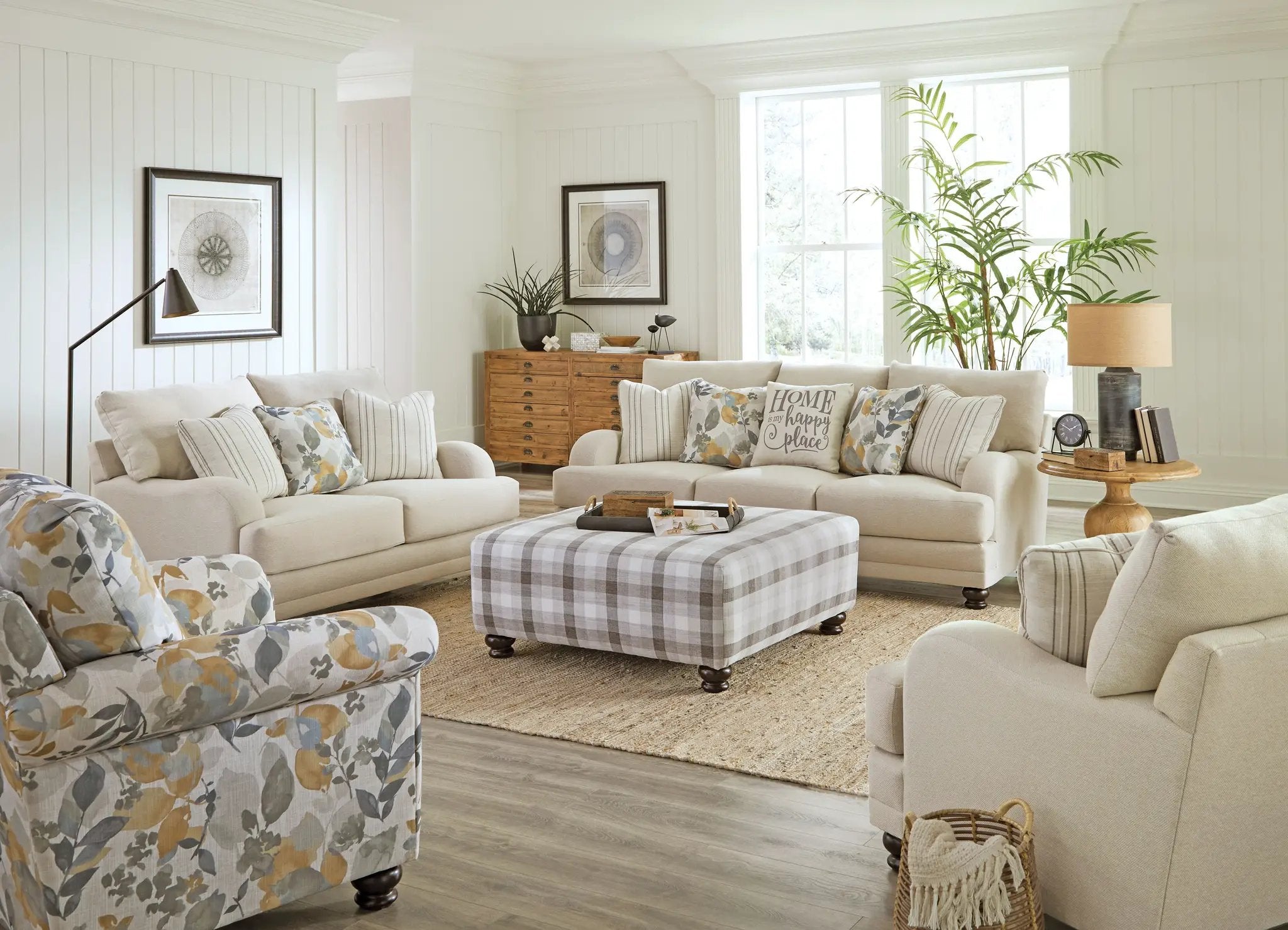 Jonesport - Ottoman - Wheat by Unique Piece Furniture