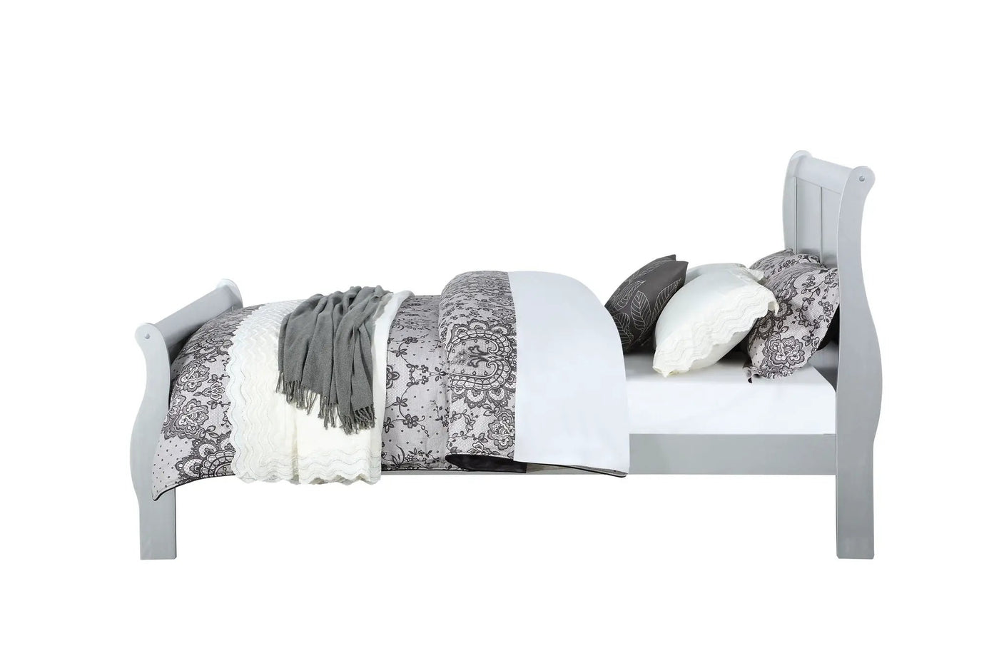 Louis Philippe Sleigh Style Bed by HouseOfZazla