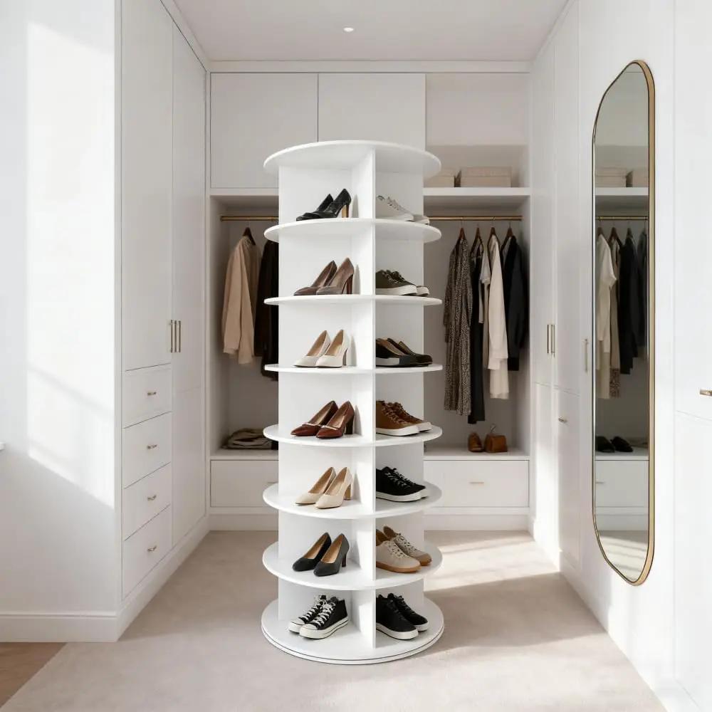 7 Tier Rotating Shoe Rack Tower by HouseOfZazla