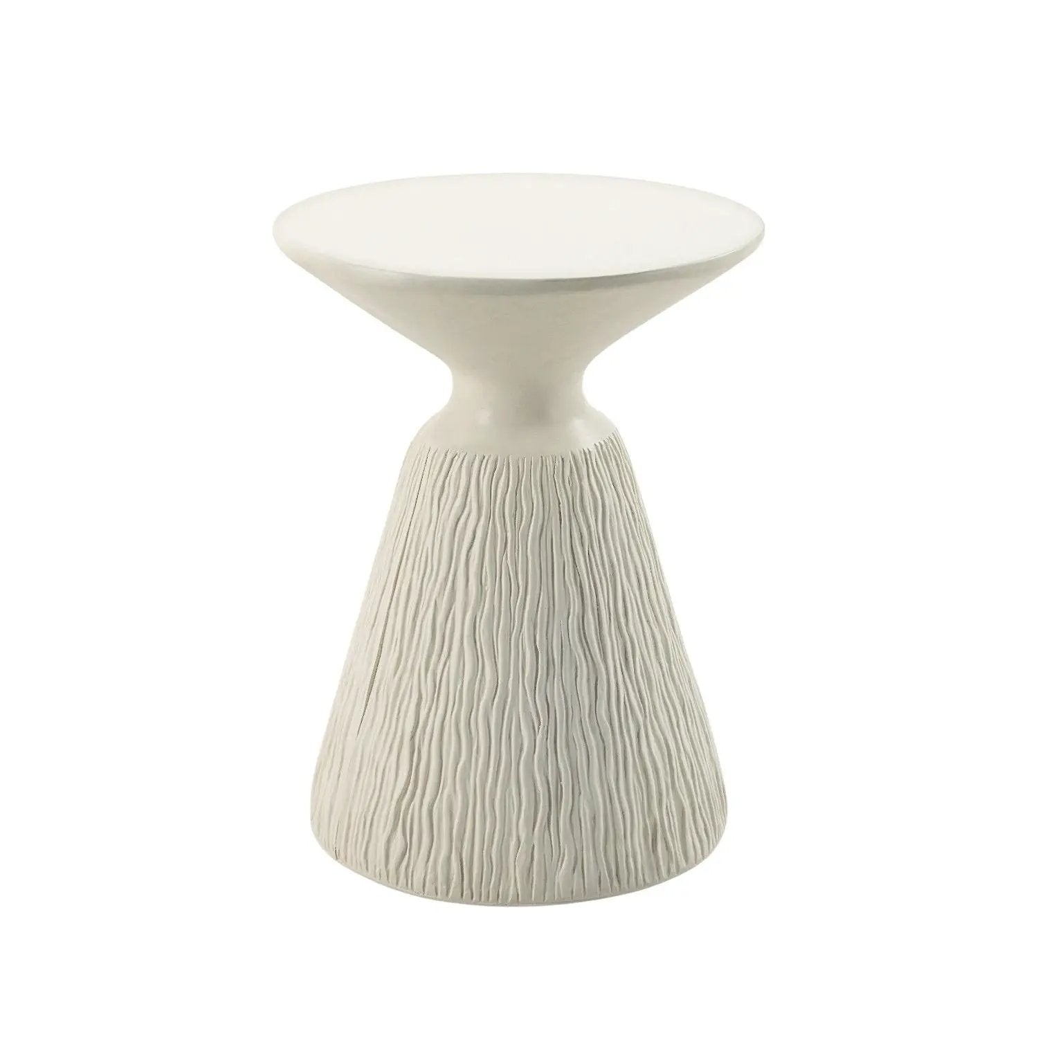 Duane - Fiber Concrete Accent Table - White by Unique Piece Furniture