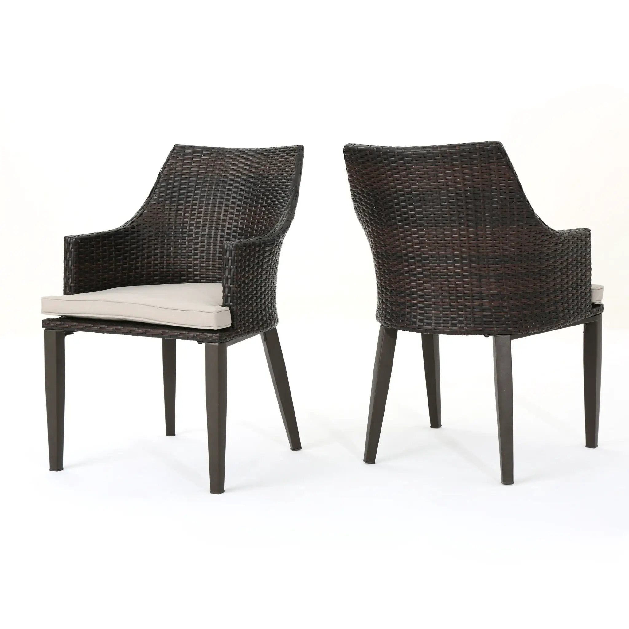 Hillhurst Outdoor Chair Set of 2 with Weather Resistant Cushions by HouseOfZazla