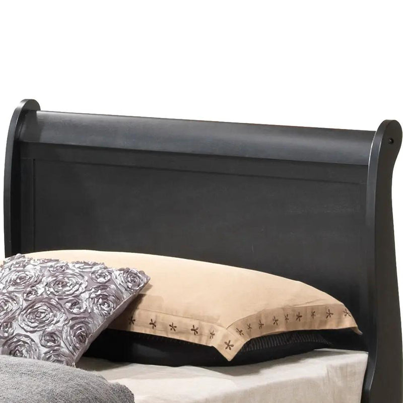 Upholstered Panel Sleigh Bed Design by Unique Piece Furniture
