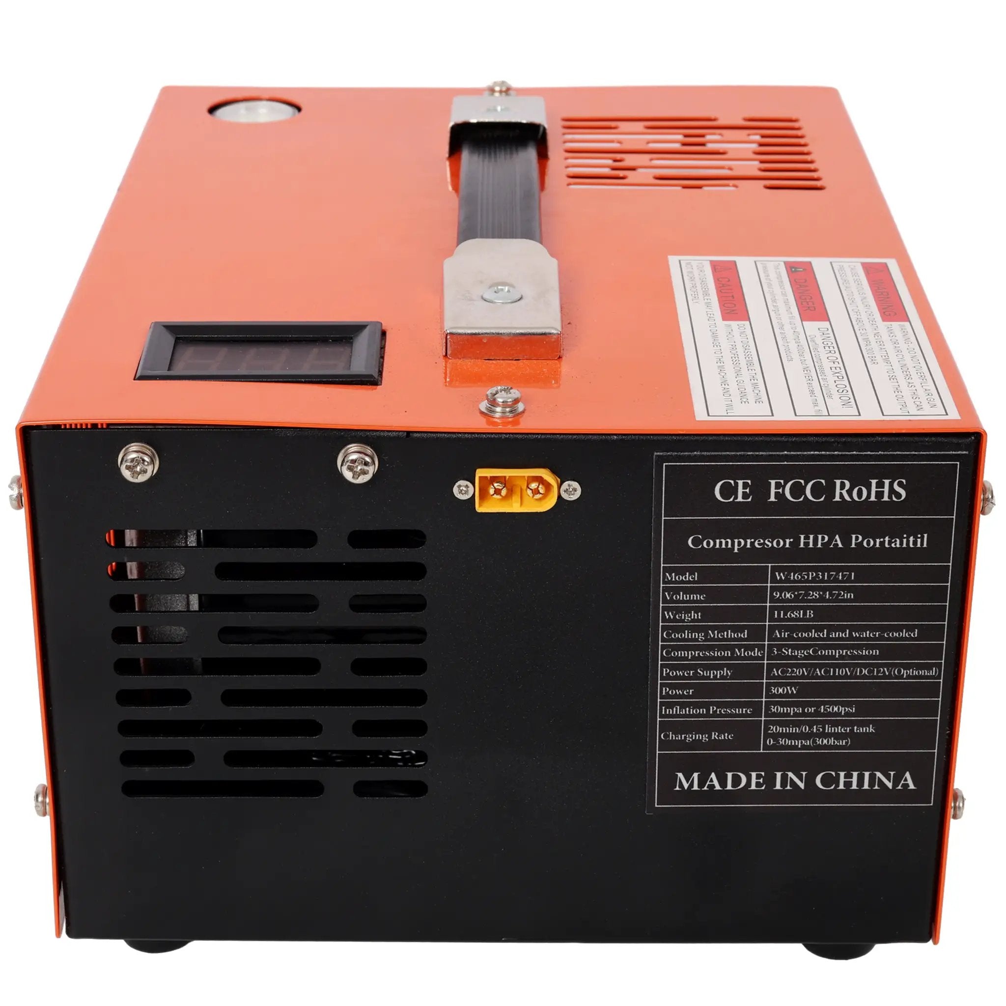 PCP Air Compressor 12V DC, 4500 Psi Portable High Pressure Pump by HouseOfZazla
