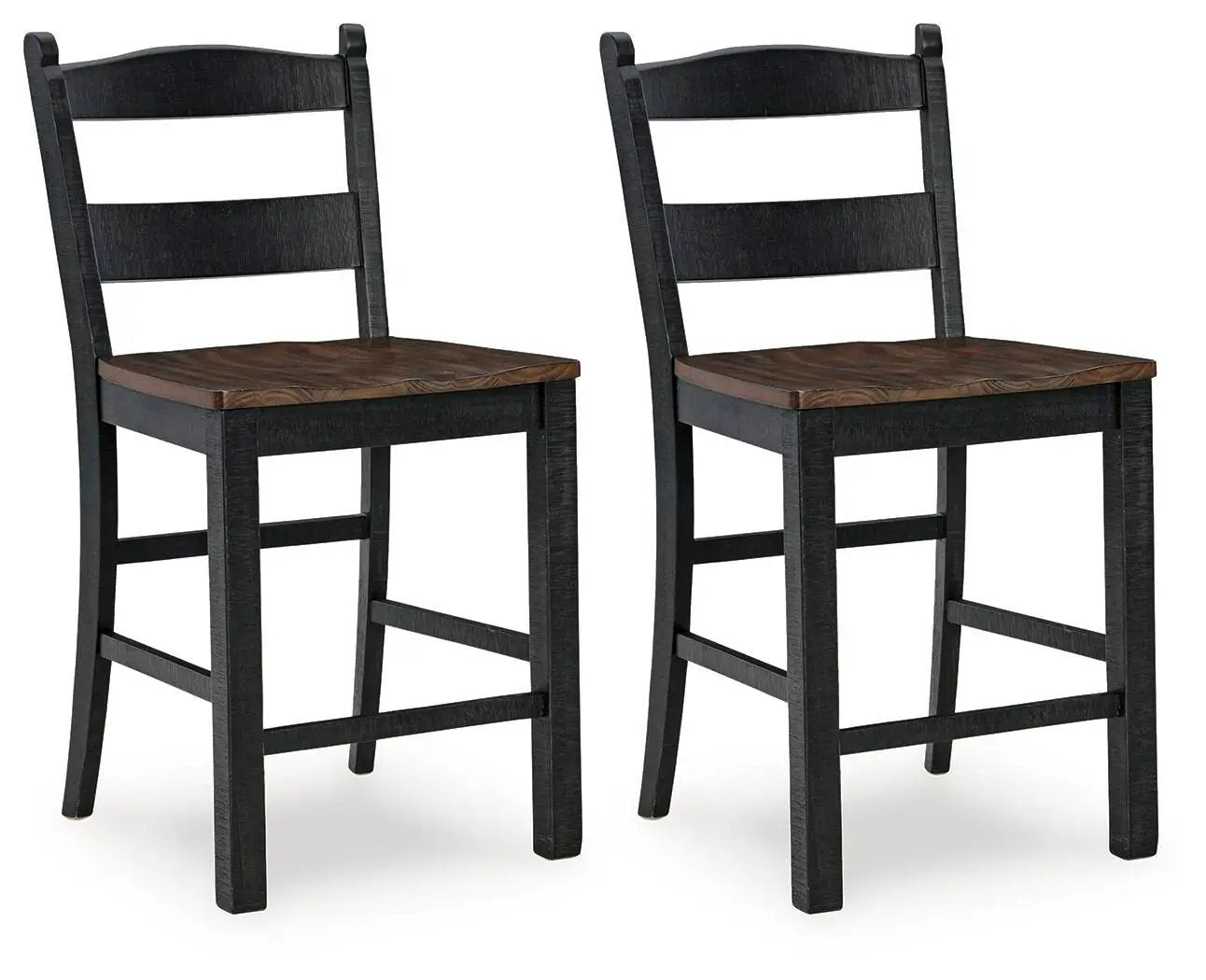 Valebeck - Barstool (Set of 2) - Black / Brown by Unique Piece Furniture
