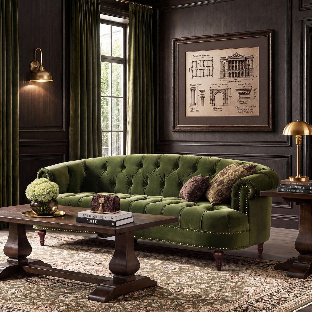 La Rosa - Victorian Chesterfield Tufted Sofa, photo 15 of 21