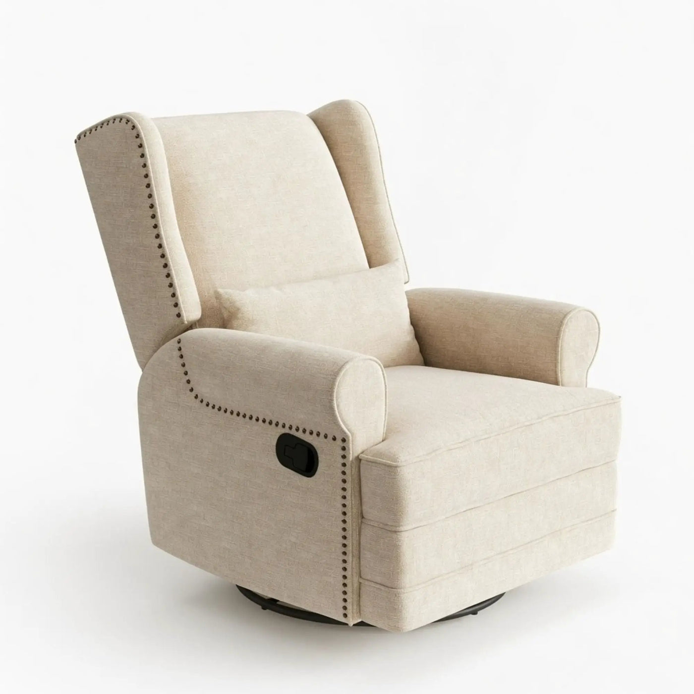 Extra Wide Swivel Recliner Glider Chair With Footrest by HouseOfZazla
