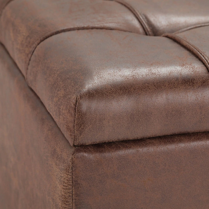 Harrison - Upholstered Coffee Table Storage Ottoman by HouseOfZazla